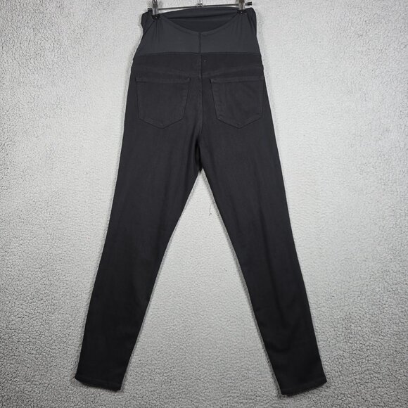 J. Crew Maternity Jeans Size 28 Black Dark Wash Mid Rise Skinny Stretch Retail - Picture 4 of 7